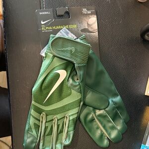 Nike Green Alpha Huarache Edge Batting Gloves